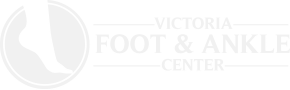 white victoria foot and ankle footer logo